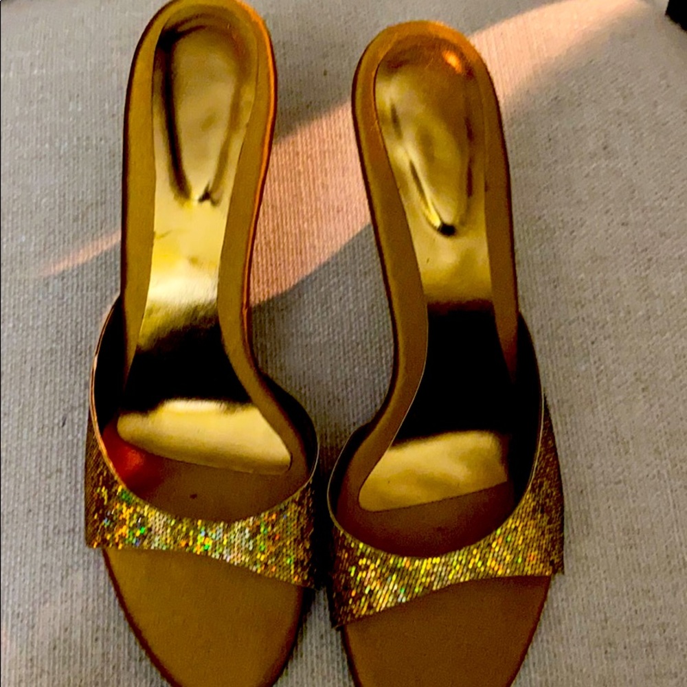 Gold sandals from India